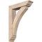 Ekena Millwork Thorton Traditional Smooth Bracket w/ Offset Brace, Douglas Fir, 5 1/2"W x 22"D x 30"H BKT0604X22X30THR01SDF - alternate 1